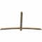 Ekena Millwork Bellingham Rough Sawn Timber Gable Bracket, Douglas Fir, 84"W x 49"H x 2"D x 4"F, 14/12 Pitch GBW084X49X0204BEL00RDF - alternate 4